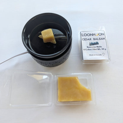 Hand-Poured Scented Beeswax Wax Melts - 6 Cubes, 55 g