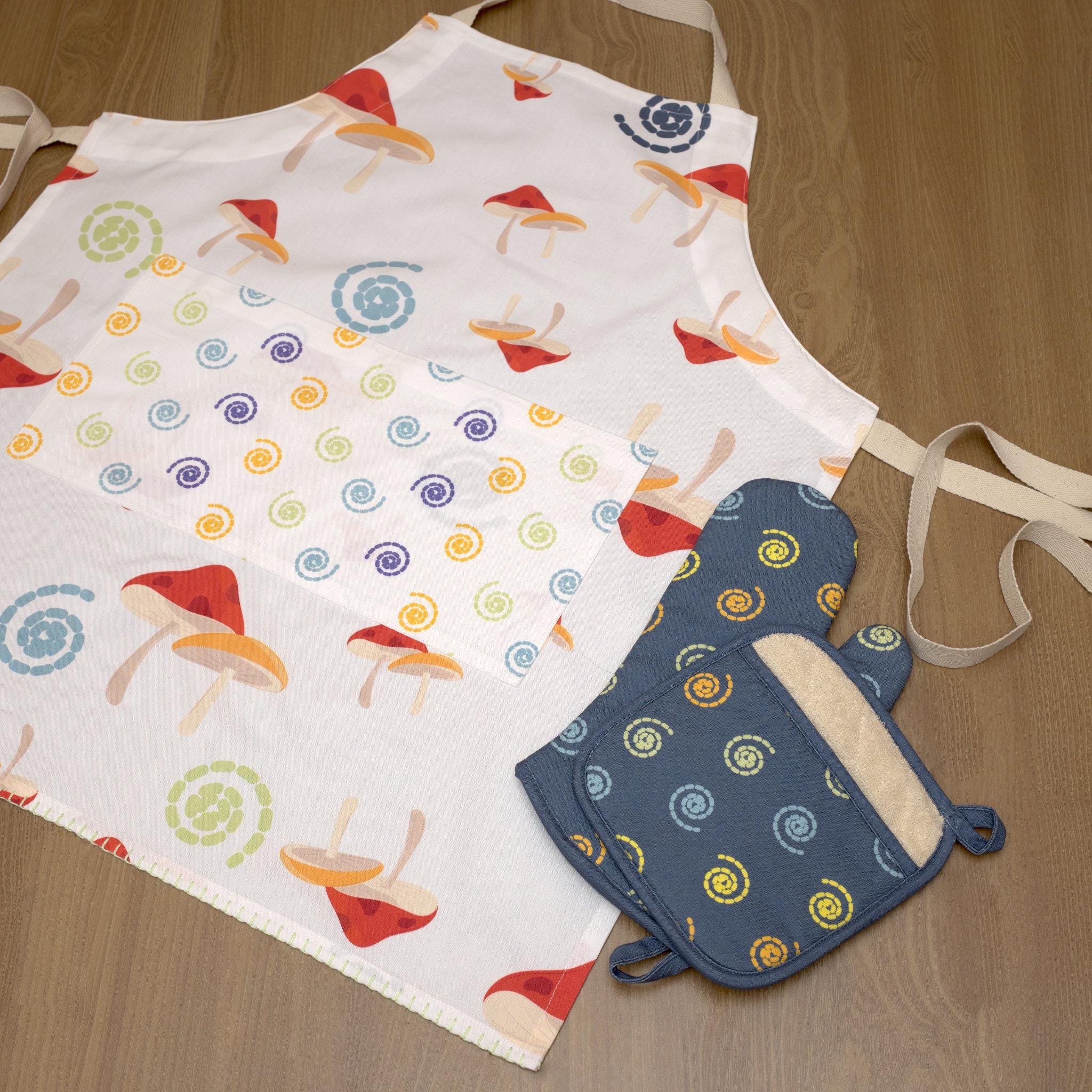 Mushroom Magic - Oven Mitt and Pot Holder