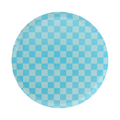 Blue Check It! Dinner Plates (SET OF 8)