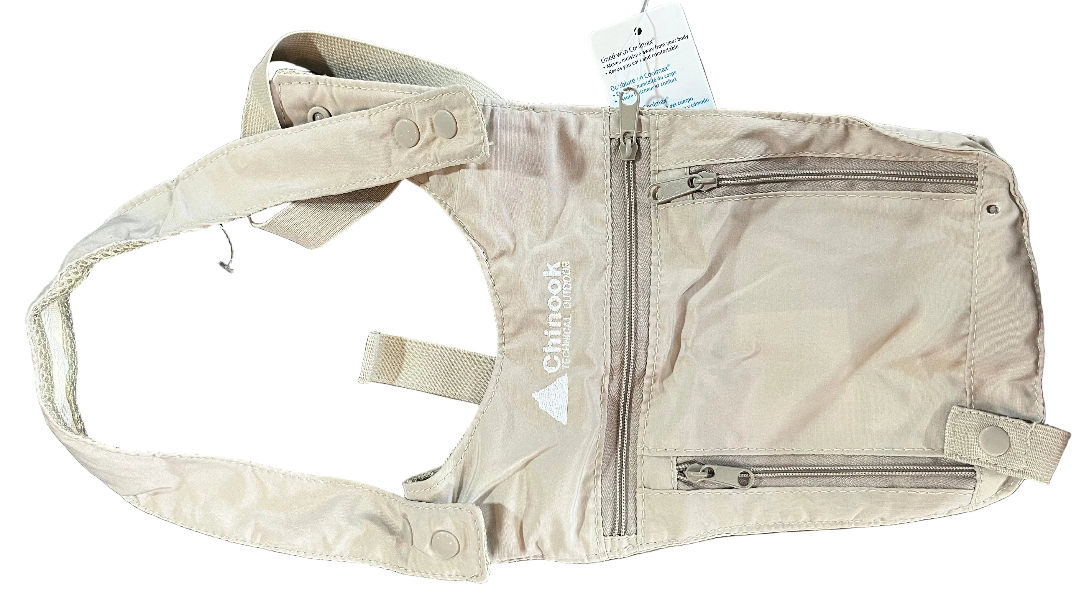 Chinook Travel Undercover CoolMax Shoulder Safe Conceal Passport, Money & Valuables