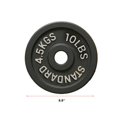 Cast Iron Weight Plates - Standard, Olympic in LBs, KGs