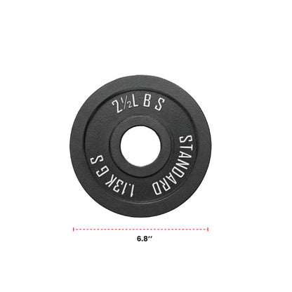 Cast Iron Weight Plates - Standard, Olympic in LBs, KGs