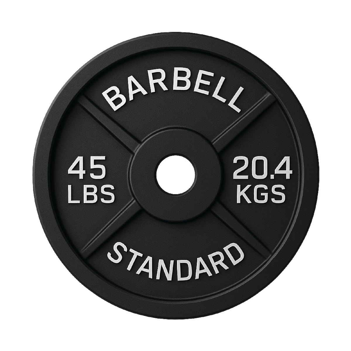 Cast Iron Weight Plates - Standard, Olympic in LBs, KGs