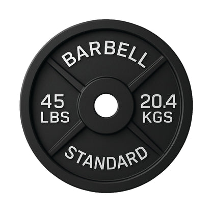 Cast Iron Weight Plates - Standard, Olympic in LBs, KGs