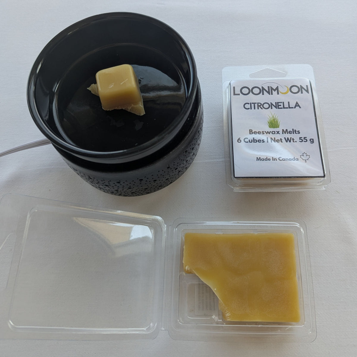 Hand-Poured Scented Beeswax Wax Melts - 6 Cubes, 55 g