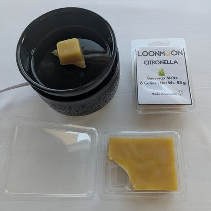 Hand-Poured Scented Beeswax Wax Melts - 6 Cubes, 55 g