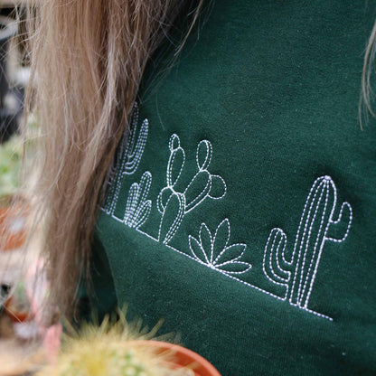 Crewneck Cactus brodé