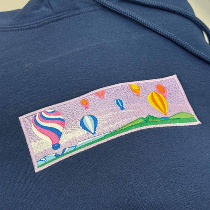 Hoodie Montgolfières brodé