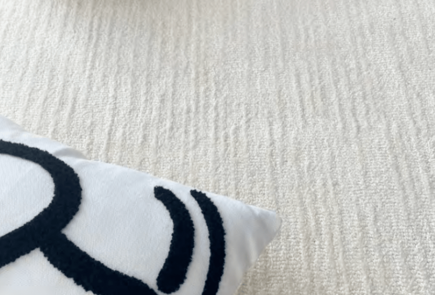 Cloud White Textured Diatom Silk Rug