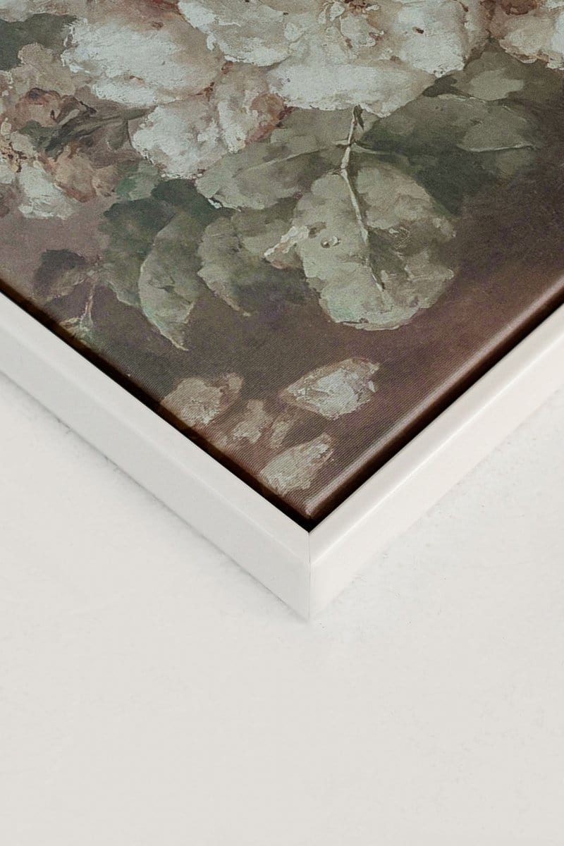 WHITE PEONY, Oeuvre sur toile étirée
