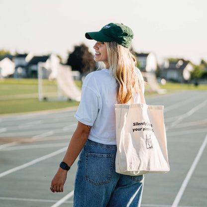 Tote bag No plastic bag brodé