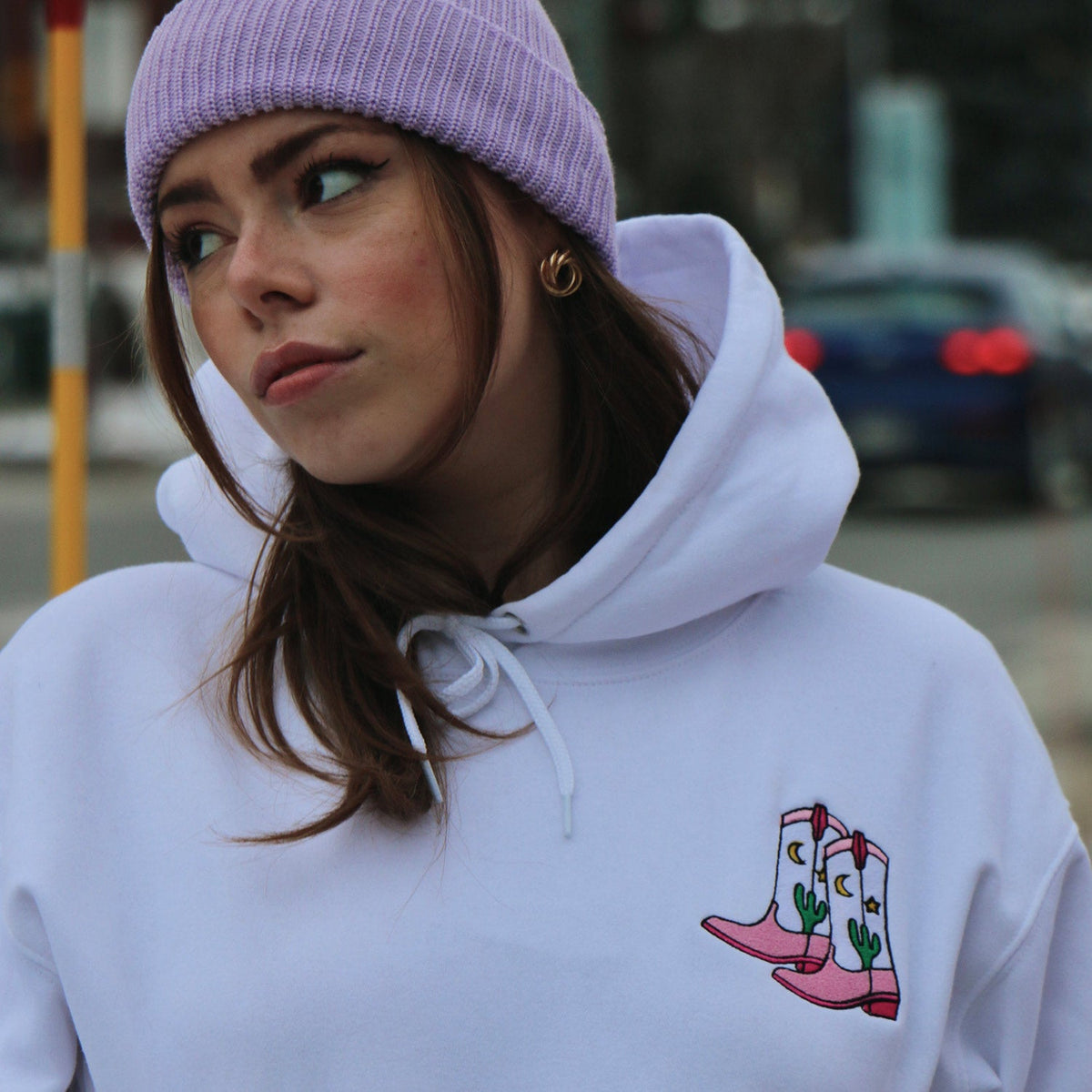 Hoodie MoonLight Cowboy Boots brodé