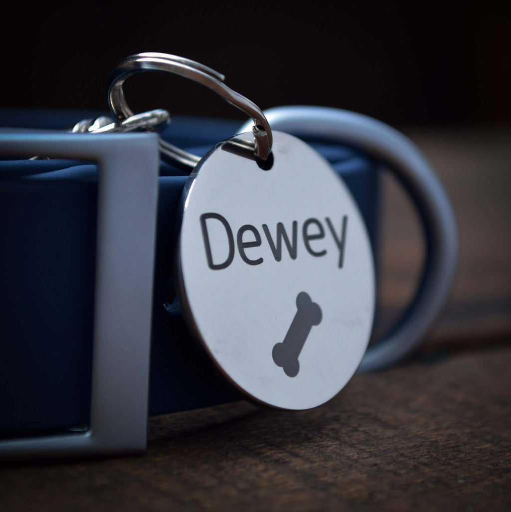 Dog Walk Combo: Collar, Leash, Dog Tag Set