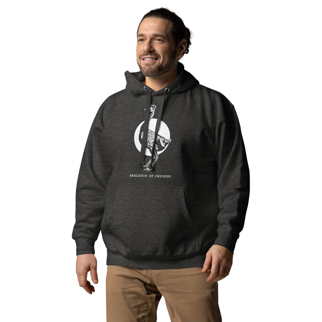 Retro Chicken Skeleton Unisex Premium Bunny Hug (Hoodie)