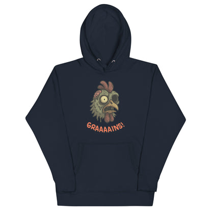 Halloween Zombie Chicken Unisex Bunny Hug (hoodie)