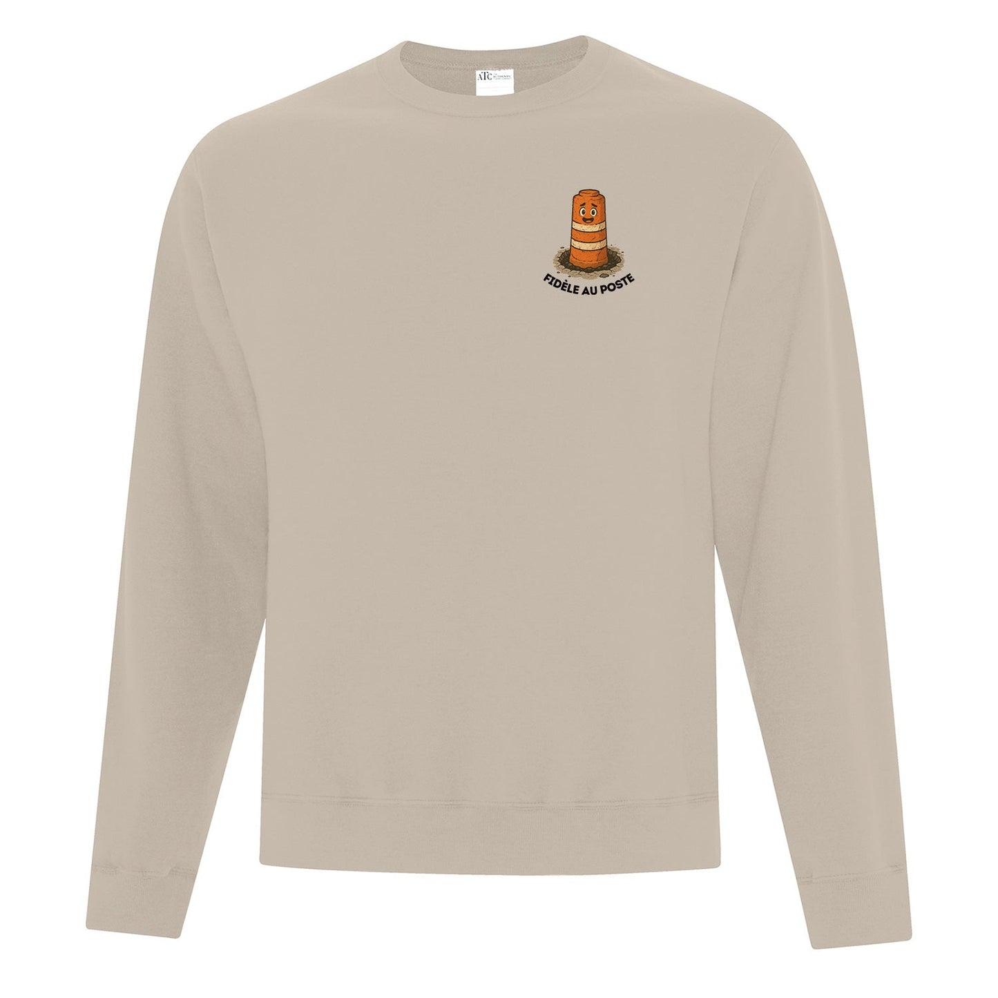 Crewneck "Fidèle au poste" imprimé