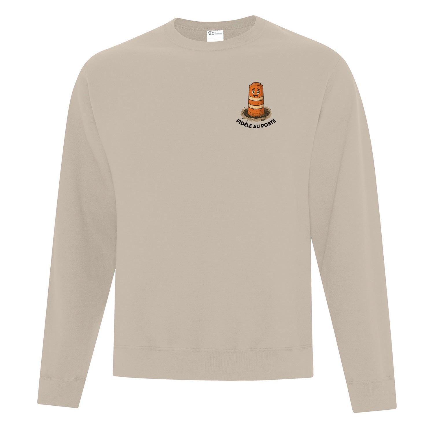 Crewneck "Fidèle au poste" imprimé
