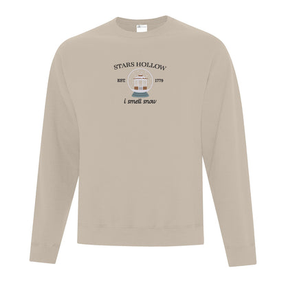Crewneck "I smell snow" brodé