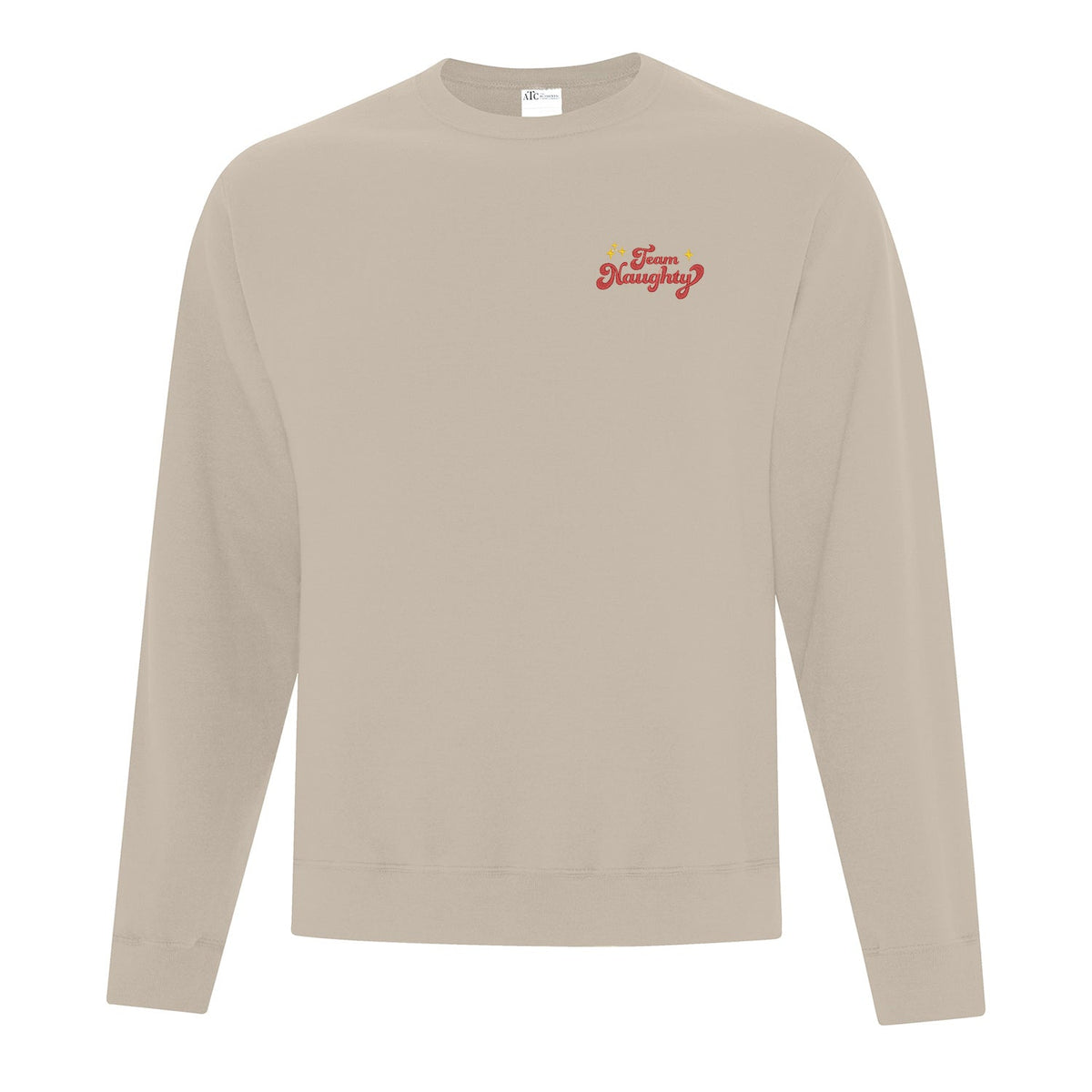 Crewneck "Team Naughty" brodé
