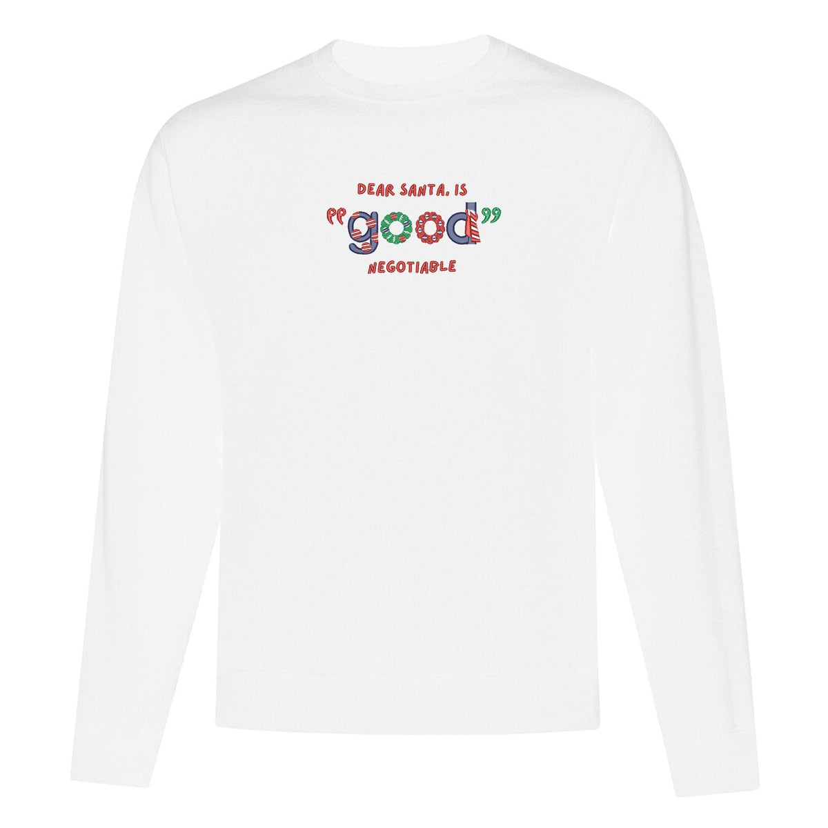 Crewneck "Dear Santa.." brodé