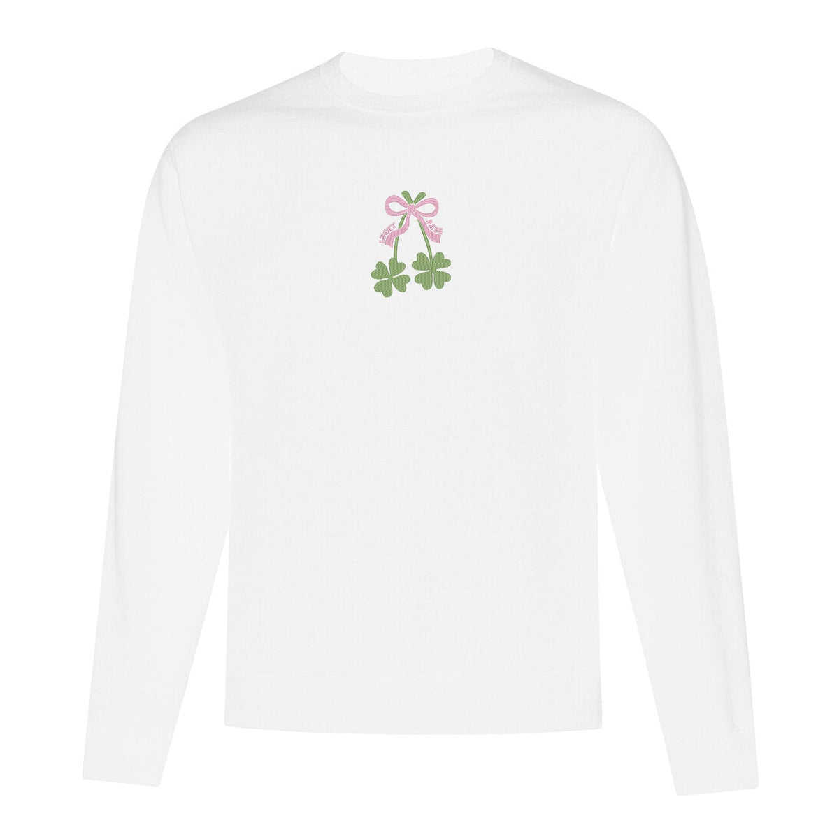 Crewneck "Lucky Babe" brodé