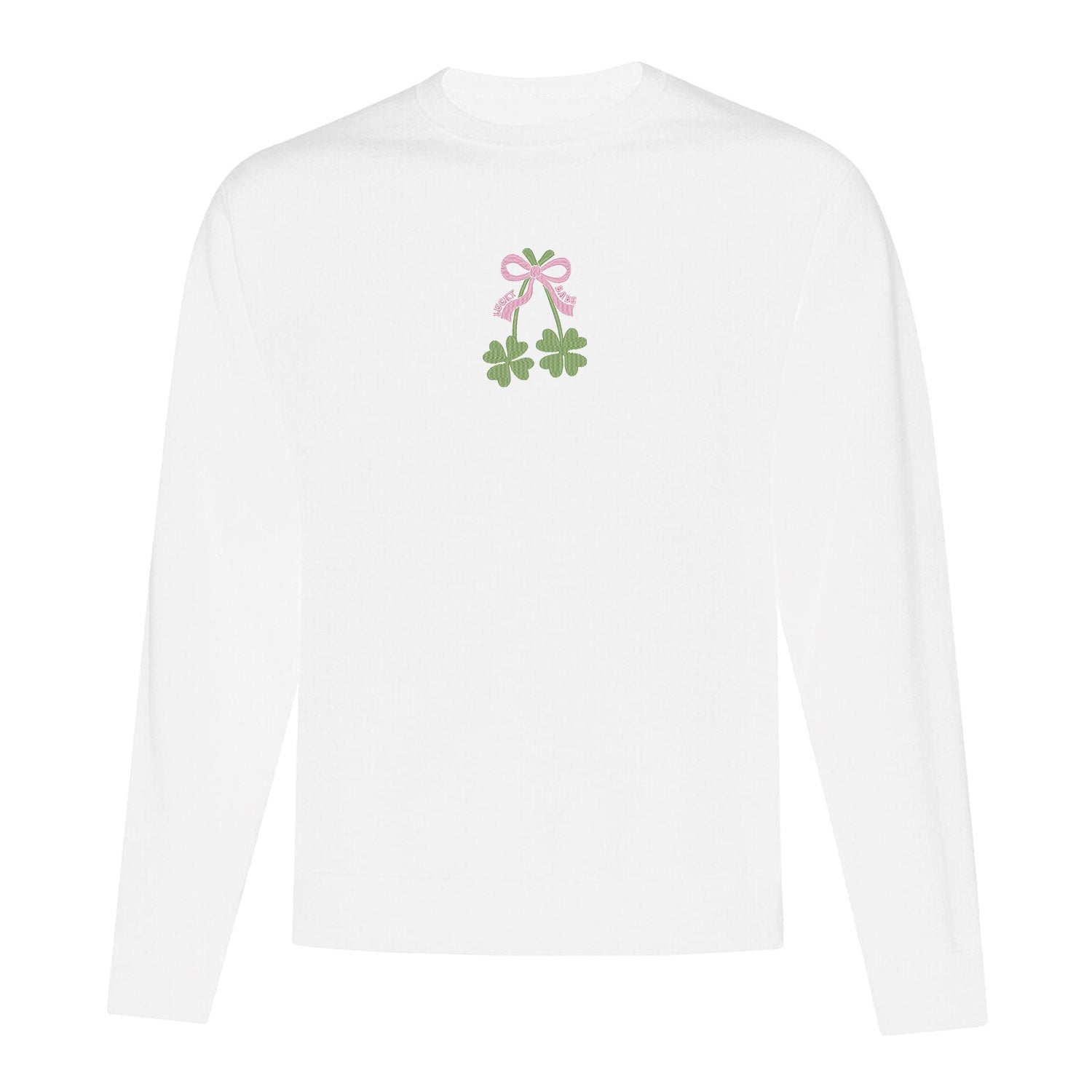 Crewneck "Lucky Babe" brodé