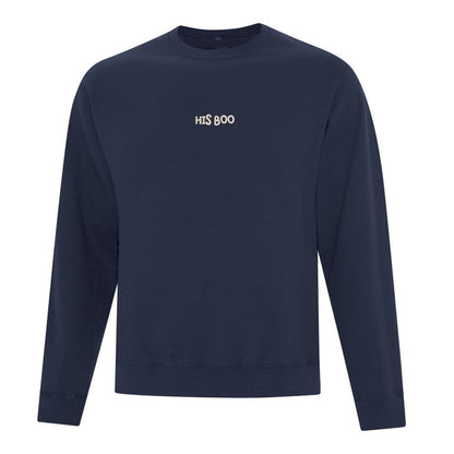 Crewneck "His Boo" brodé