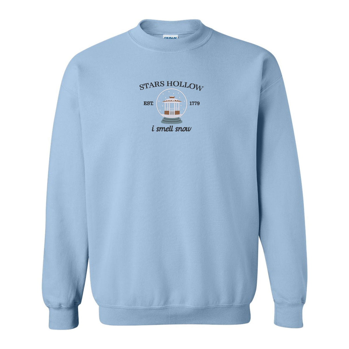 Crewneck "I smell snow" brodé