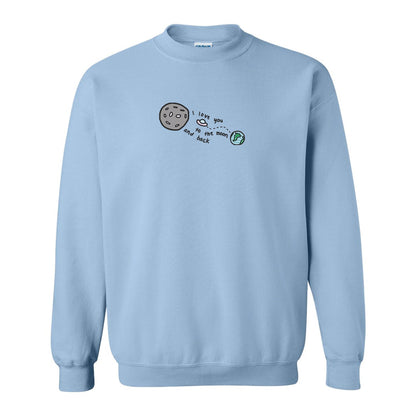 Crewneck Moon and Back brodé