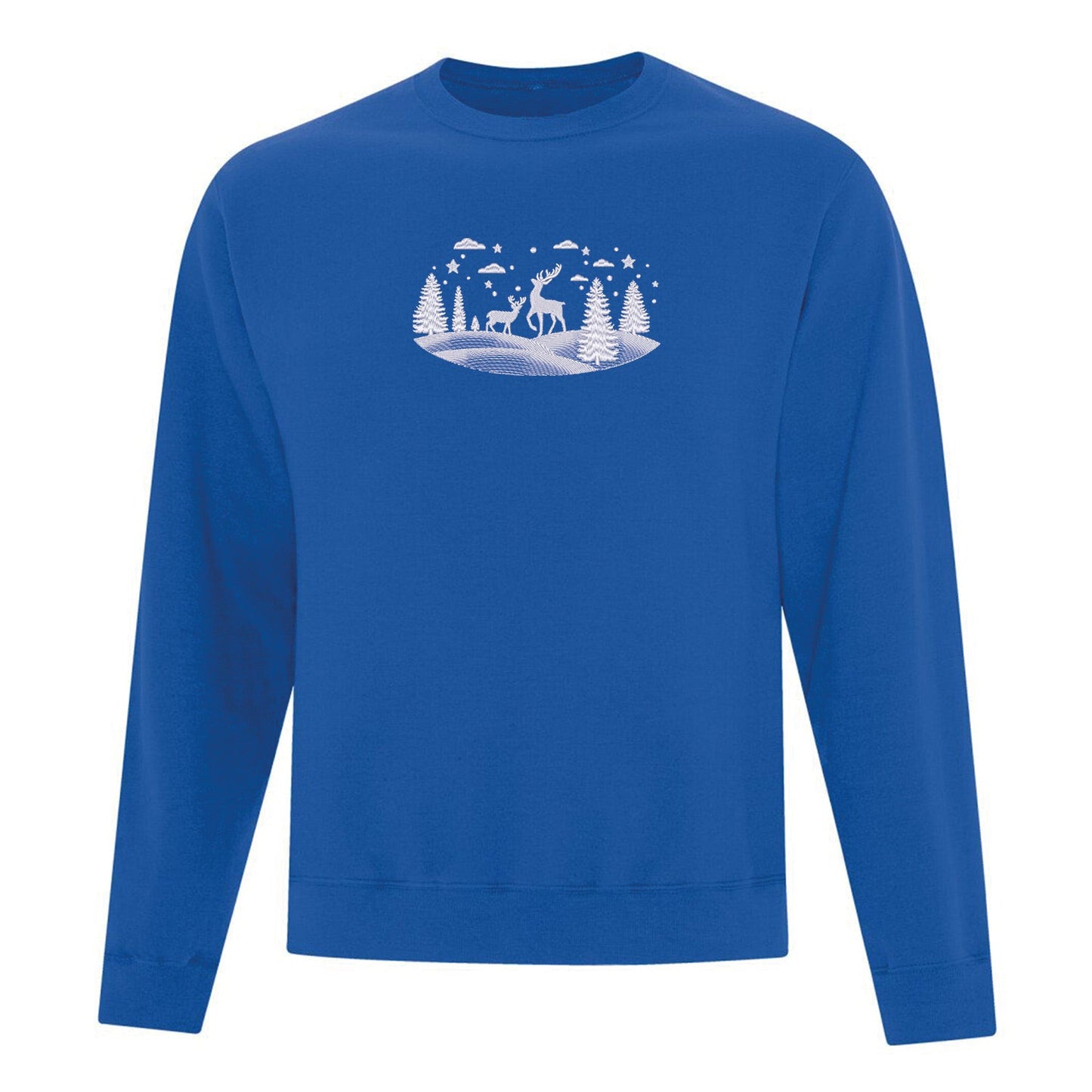Crewneck Paysage d'hiver brodé