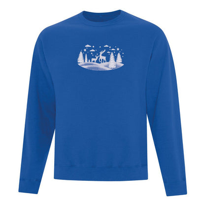 Crewneck Paysage d'hiver brodé