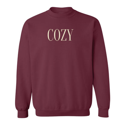 Crewneck "Cozy" brodé