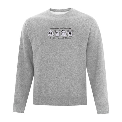 Crewneck "Don't Ghost Your Feelings" brodé