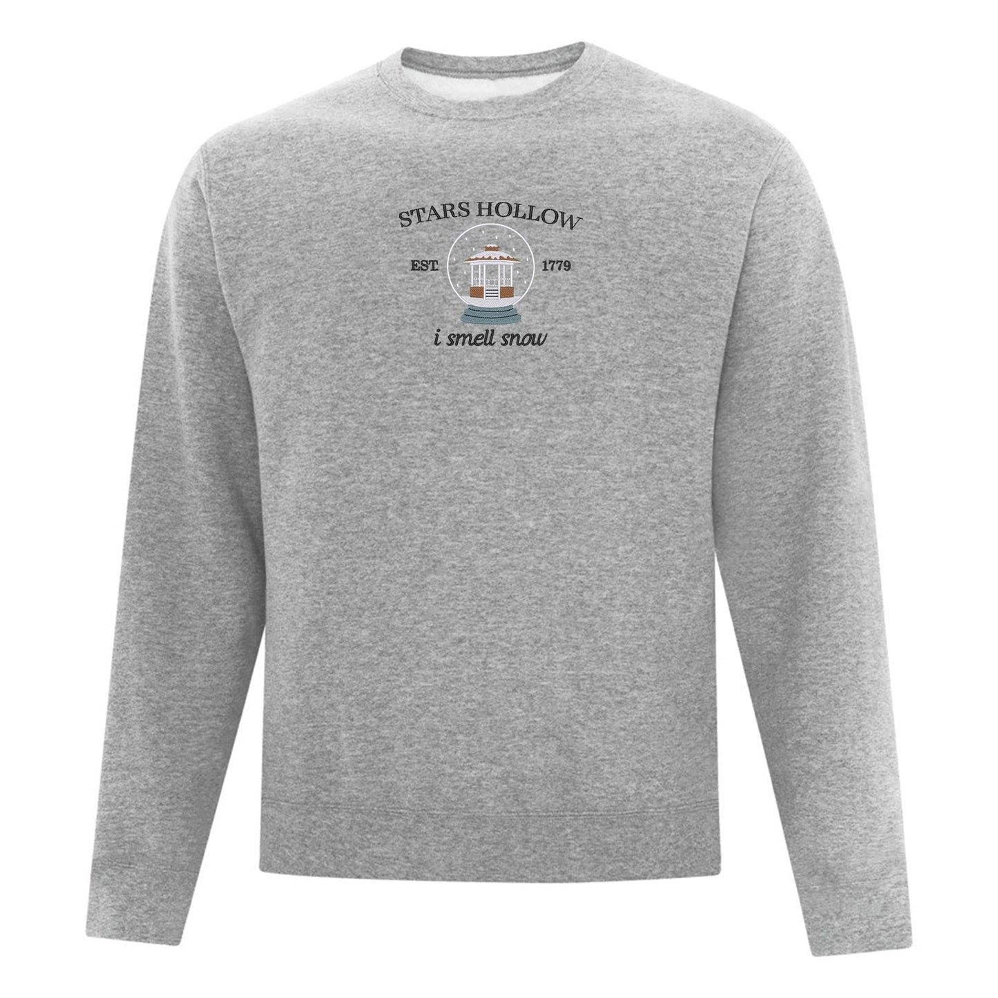 Crewneck "I smell snow" brodé
