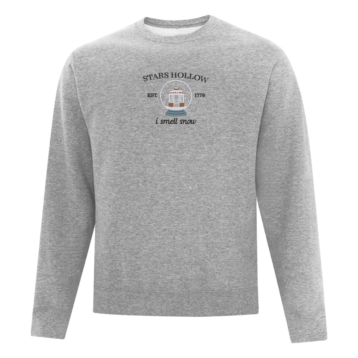 Crewneck "I smell snow" brodé