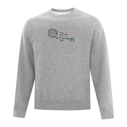 Crewneck Moon and Back brodé