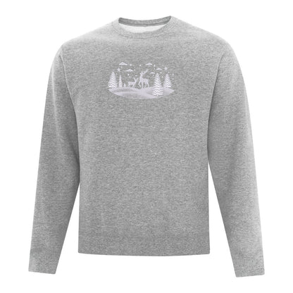 Crewneck Paysage d'hiver brodé