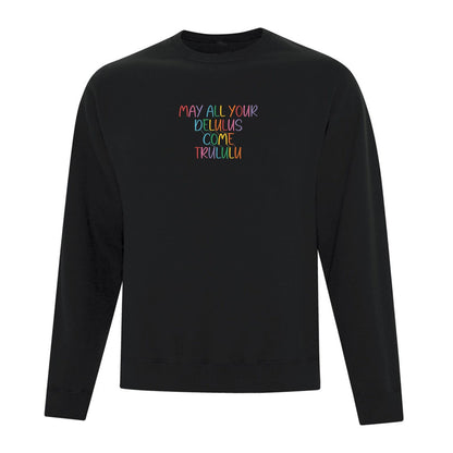 Crewneck Delulus brodé