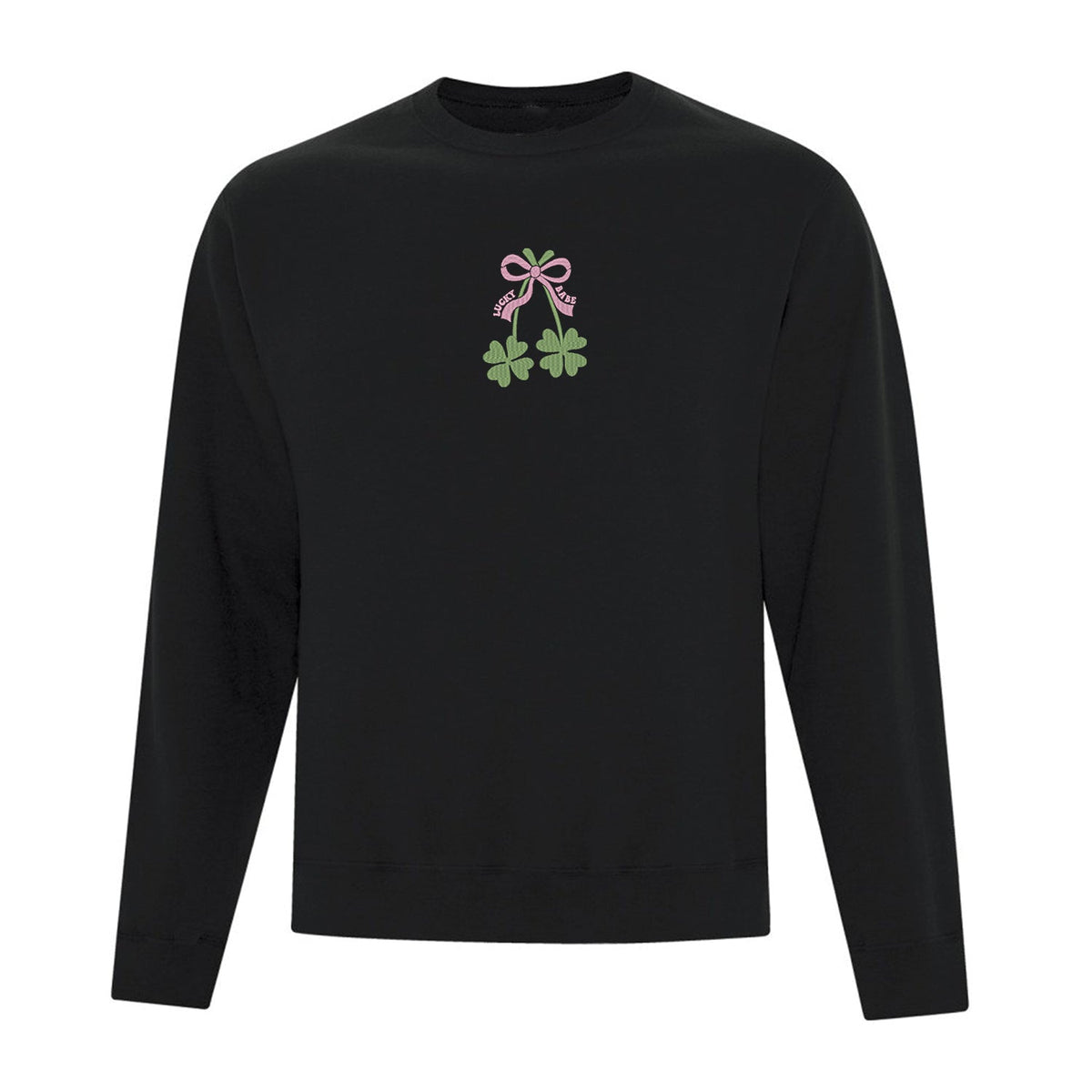 Crewneck "Lucky Babe" brodé