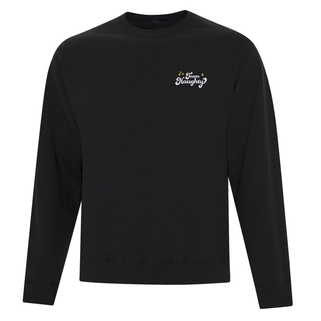 Crewneck "Team Naughty" brodé