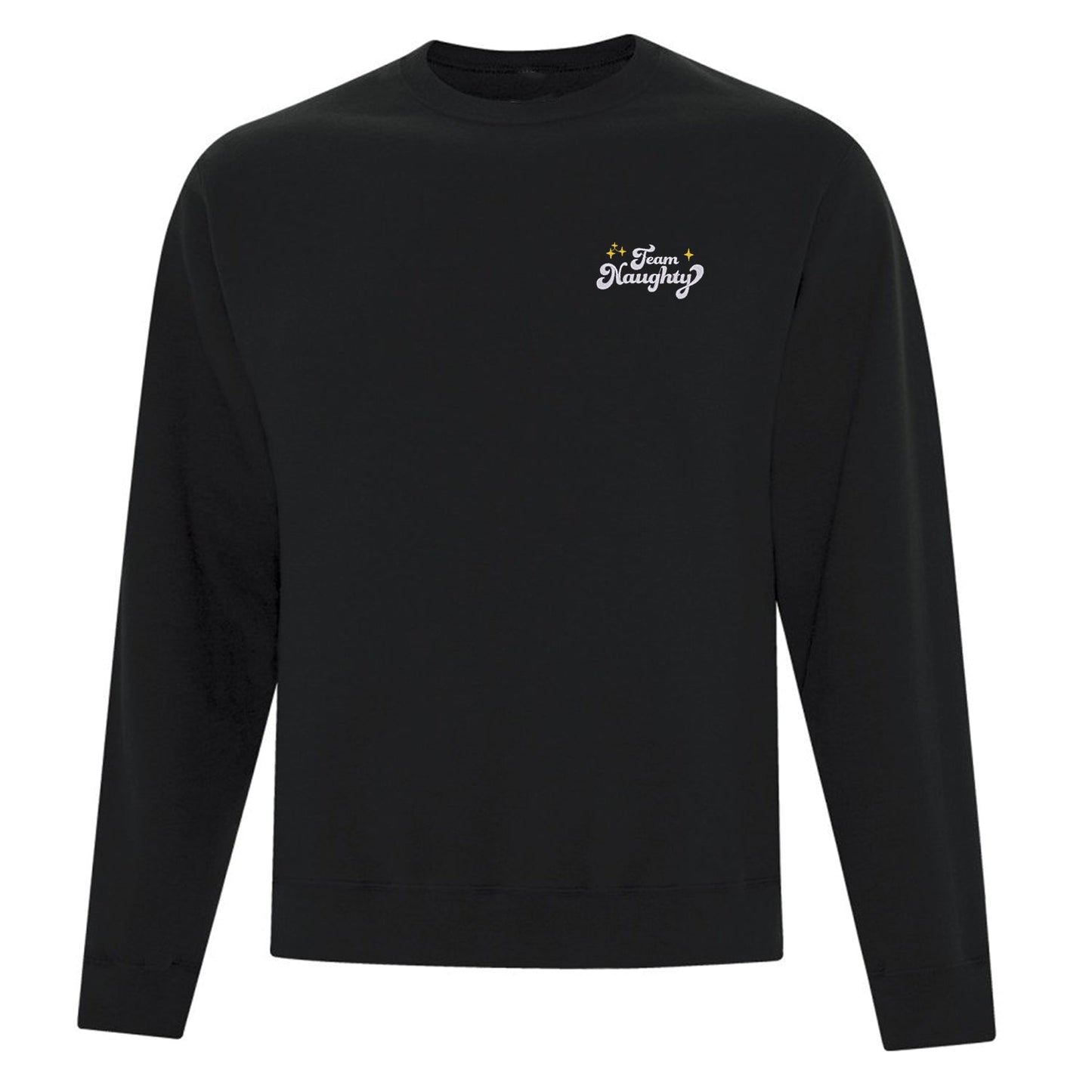 Crewneck "Team Naughty" brodé