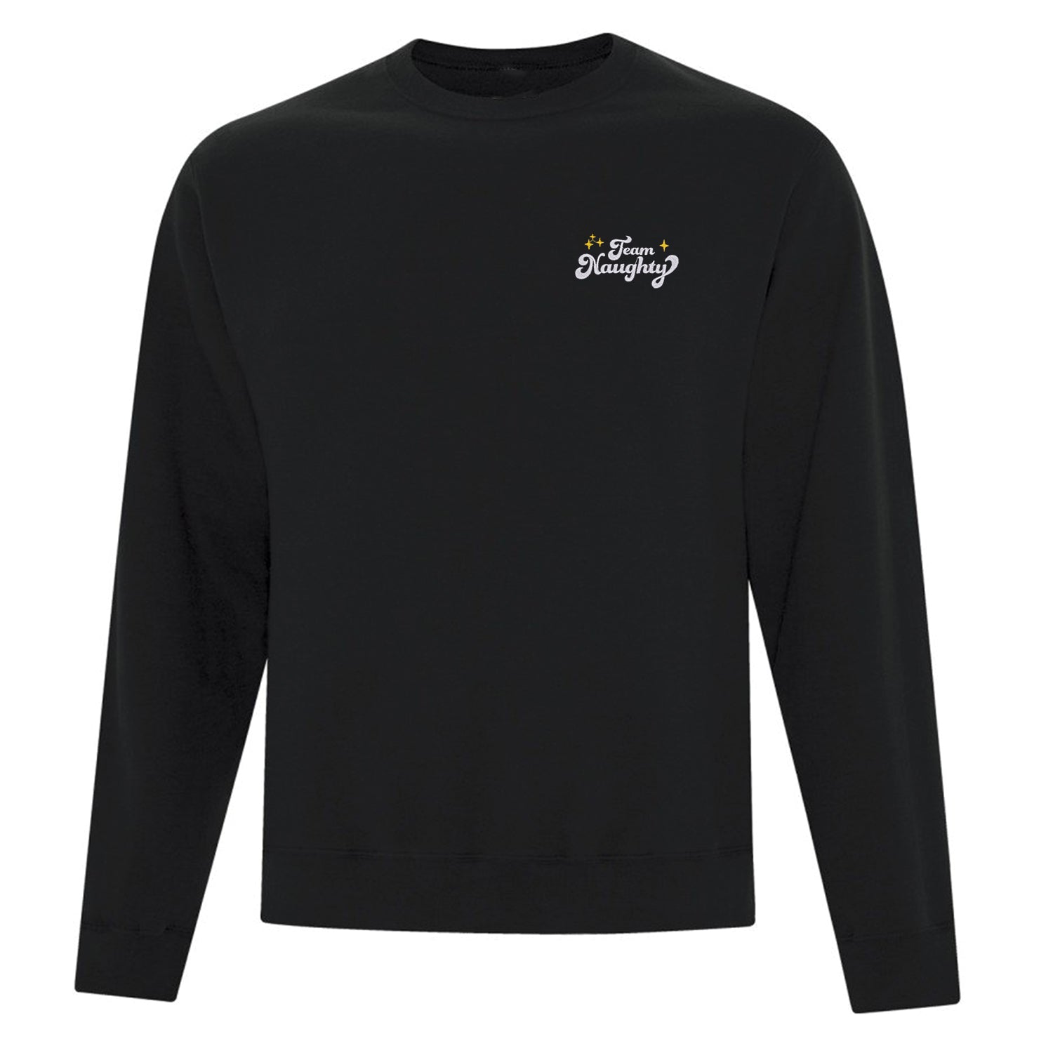 Crewneck "Team Naughty" brodé