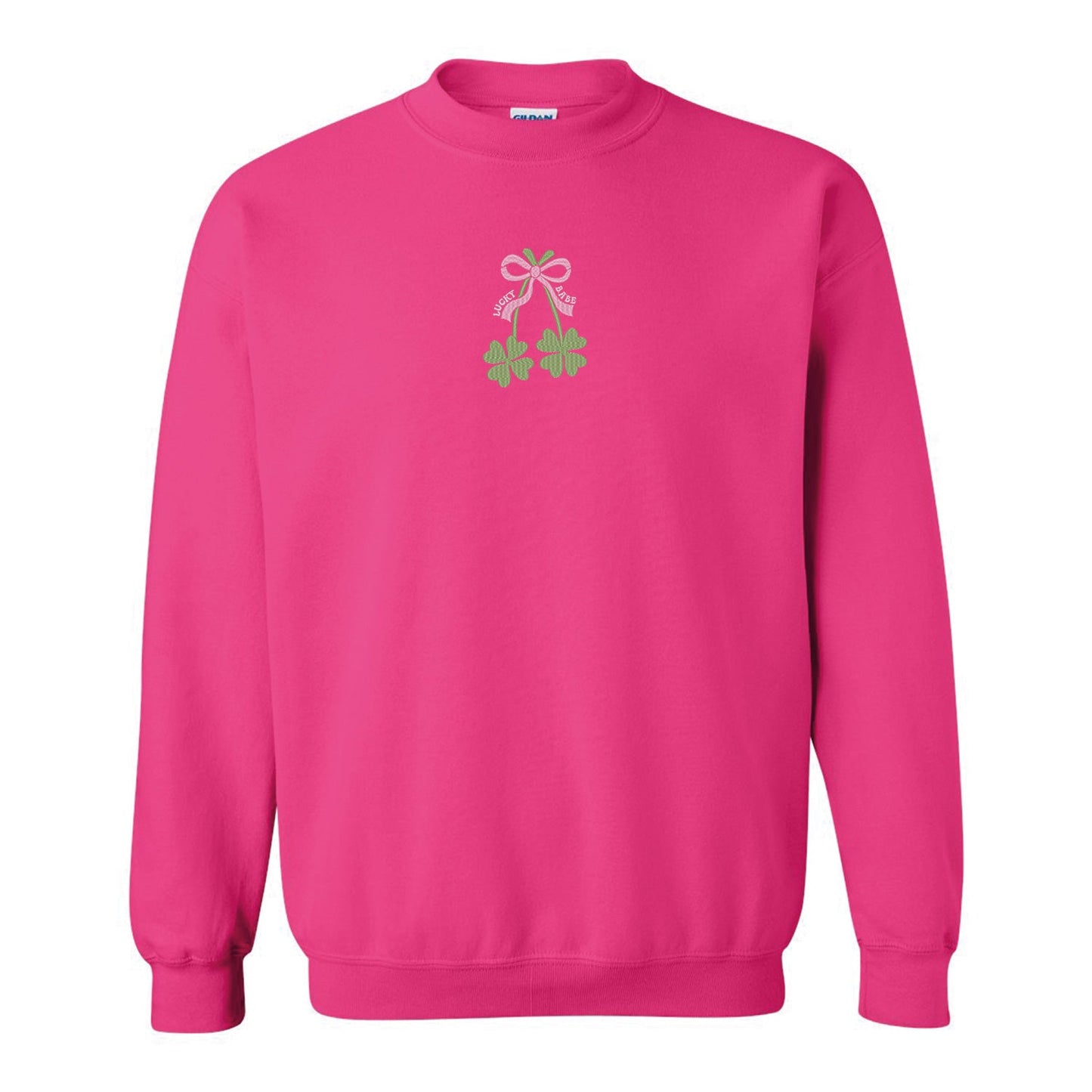 Crewneck "Lucky Babe" brodé