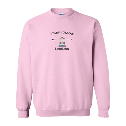 Crewneck "I smell snow" brodé