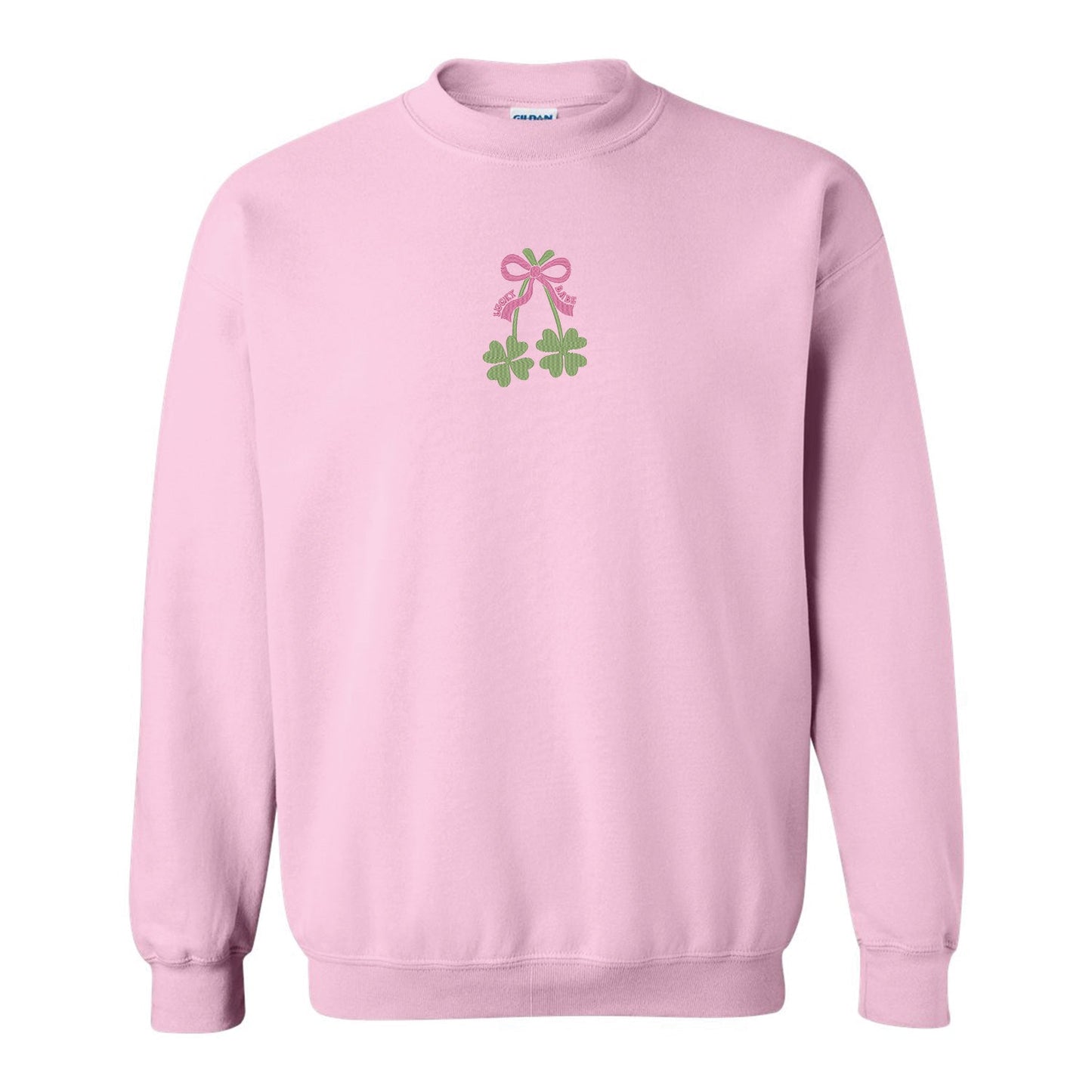 Crewneck "Lucky Babe" brodé