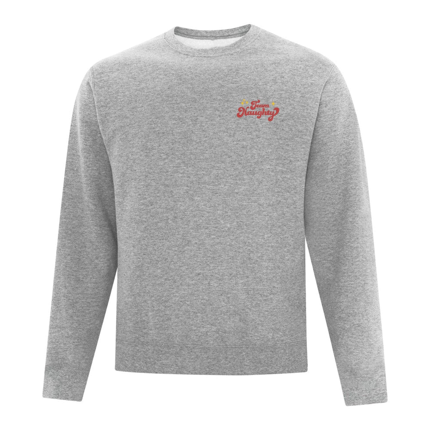 Crewneck "Team Naughty" brodé