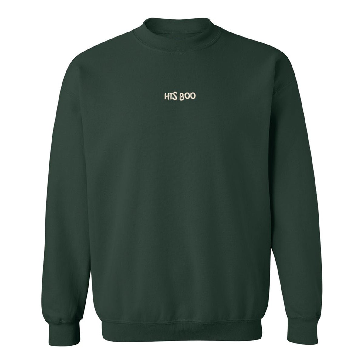 Crewneck "His Boo" brodé