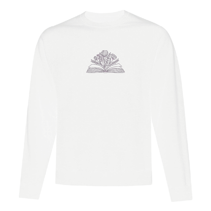 Crewneck Blooming Book brodé
