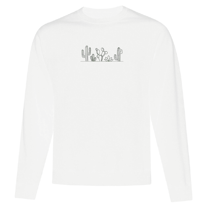 Crewneck Cactus brodé
