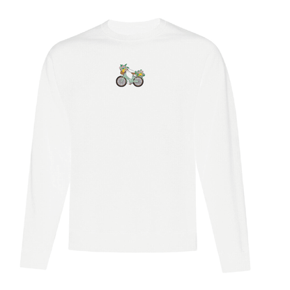 Crewneck Floral Bike brodé